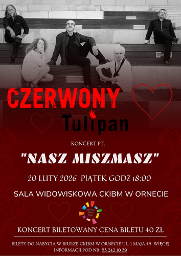 Plakat - Koncert Czerwony Tulipan "Nasz MiszMasz"